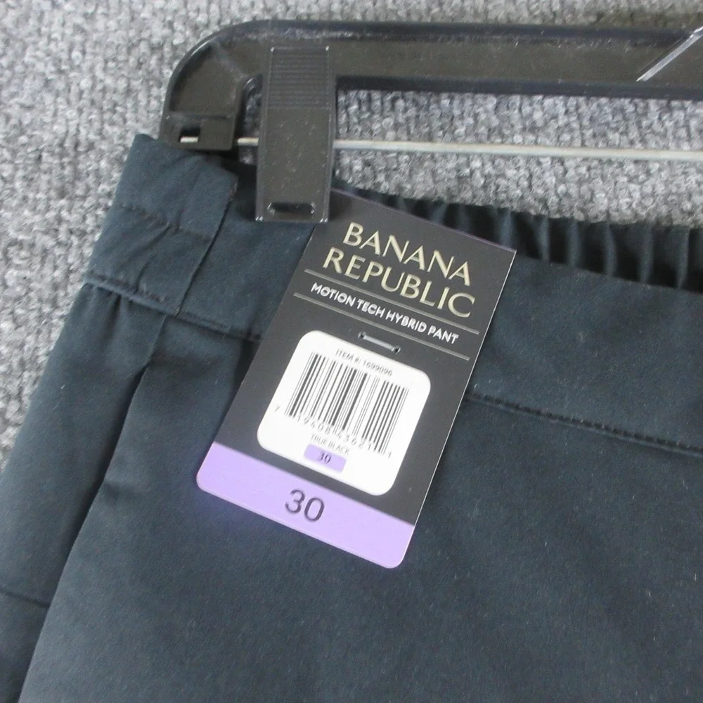 Banana Republic Pants Mens 30x28 Black Motion Tech Hybrid Elastic Waist